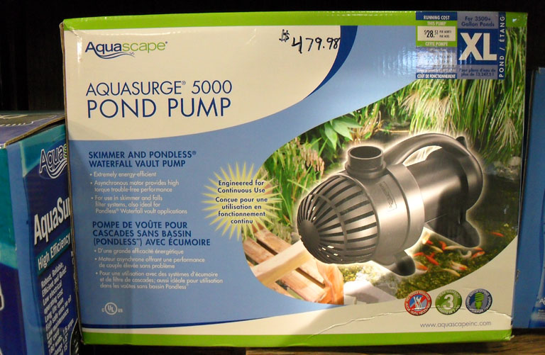 Lones Stone - Aquascape Aquasurge 5000 GPH Pond Pump
